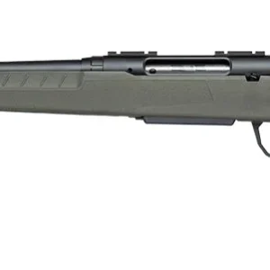 Savage Arms 33138 Axis 2 243 Win 4+1 20" Matte Black Carbon Steel Threaded Barrel, Drilled & Tapped Receiver, OD Green Fixed w/Pistol Grip Synthetic Stock, Left Hand