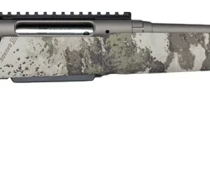 Savage Arms 33219 Axis 2 Pro 25-06 Rem 4+1 20" Gun Metal Bronze Cerakote Spiral Fluted Threaded Barrel & Receiver w/Picatinny Rail, Savage Woodland Camo Fixed w/Pistol Grip Synthetic Stock, Right Hand