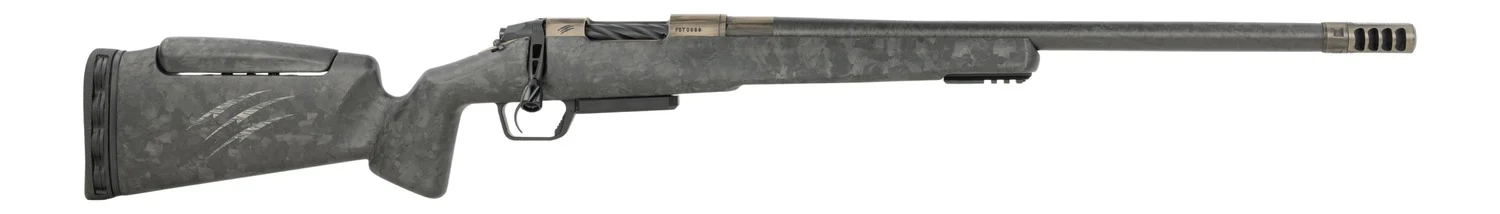 Fierce Firearms RIVTCX7PRC22DTM CT Rival XP 2.0 7mm PRC 3+1 22" Carbon Fiber Match Grade Threaded Barrel, Distressed Tan Titanium Drilled & Tapped Receiver, Carbon Matrix Push Button Adj Cheek Piece C