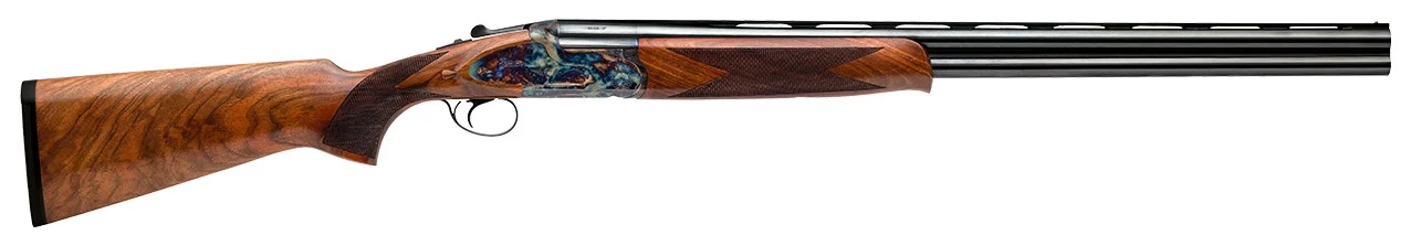 Dickinson LLC Plantation 410 Gauge Break Open 2rd 26" Vent Rib Over/Under Barrel, Case Hardened Moly-Chrome Steel Receiver, Oiled Turkish Walnut Stock