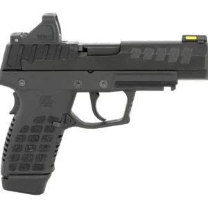 Kel-Tec P15BLKOPTIC P15 w/Optic Compact Frame 9mm Luger 15+1 4" Black Nitride Steel Optic Ready Slide, Black Polymer Frame w/Picatinny Rail, Black Stippled Grip, Ambidextrous, Viridian Optic