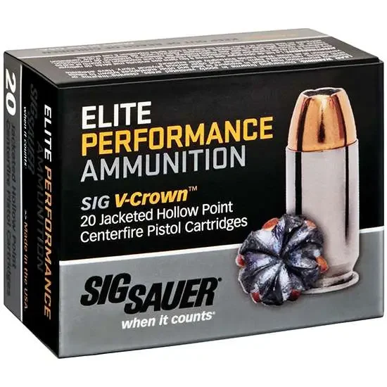 SIG SAUER V-CROWN 380ACP 90GR JHP 20RD BX 200RD CASE - Image 4