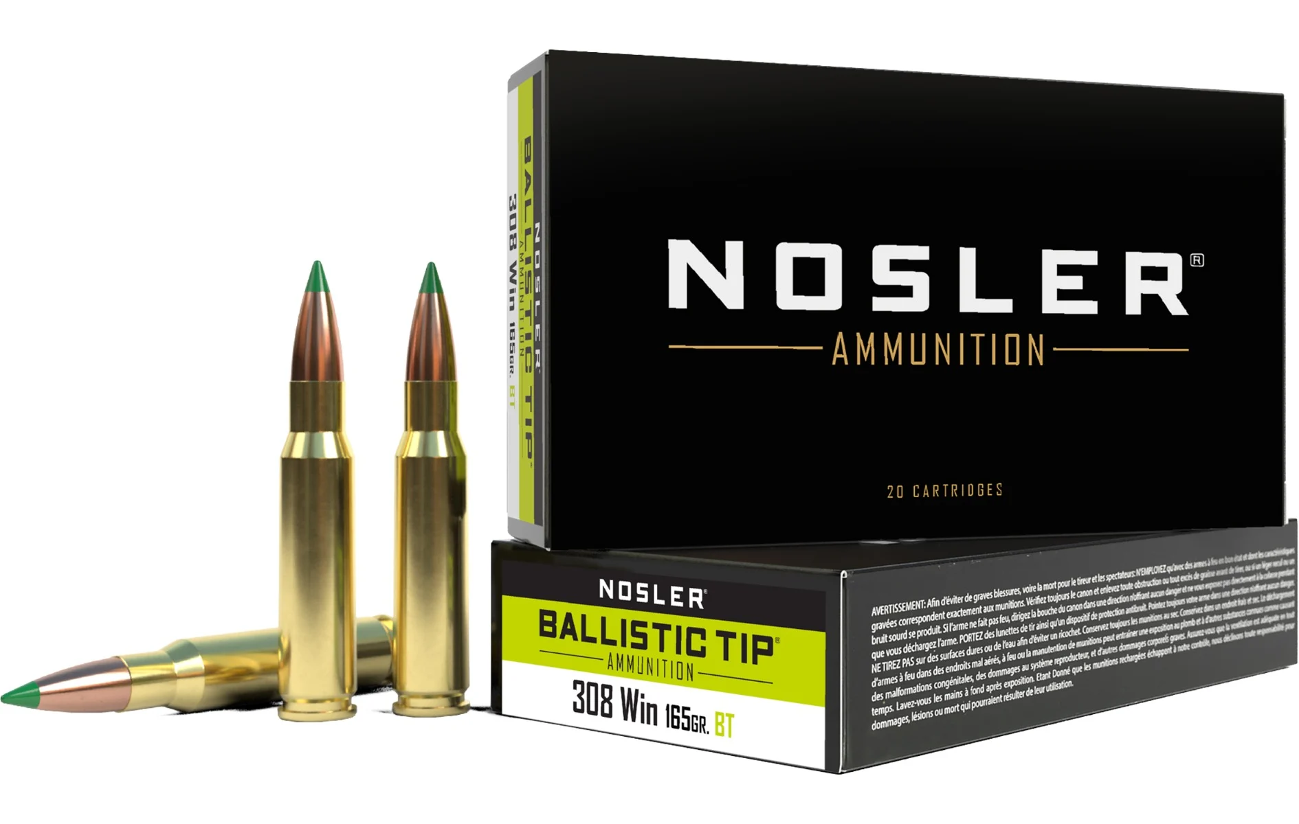 NOS 308 165GR BTIP 20RD