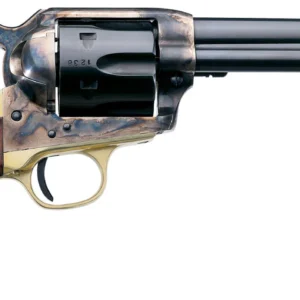 Taylors & Company 550527 Ranch Hand 357 Mag Caliber with 5.50" Blued Finish Barrel, 6rd Capacity Blued Finish Cylinder, Color Case Hardened Finish Steel Frame & Walnut Grip