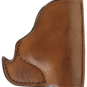 Bulldog MLTIP Inside The Pocket Tan Leather Fits Micro Pistols 22/25/380 Fits Ruger LCP/Walther PPK Ambidextrous