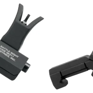 Troy Ind SSIG45SMDBT00 45 Degree Offset BattleSight Set M4 Front& Diopter Rear Black Hardcoat Anodized