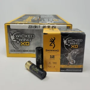Browning Wicked Wing 12 Gauge Ammunition B193411234CASE 3" 1-1/4oz #4 Steel Shot 1450fps CASE 250 Rounds