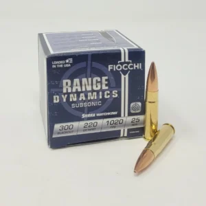 FIOCCHI EXACTA 300 AAC BLACKOUT SUBSONIC SIERRA MATCHKING FI300BLKMB 220 Grain hollow point boat tail 25 rounds