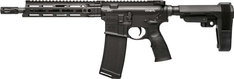 DANIEL DEF PISTOL V7P W/BRACE - .300 AAC 10.3" 32RD BLACK