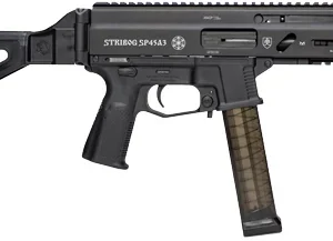 GRAND POWER STRIBOG SP45A3 - 45ACP 8" BBL 20RD W/BRACE BLK
