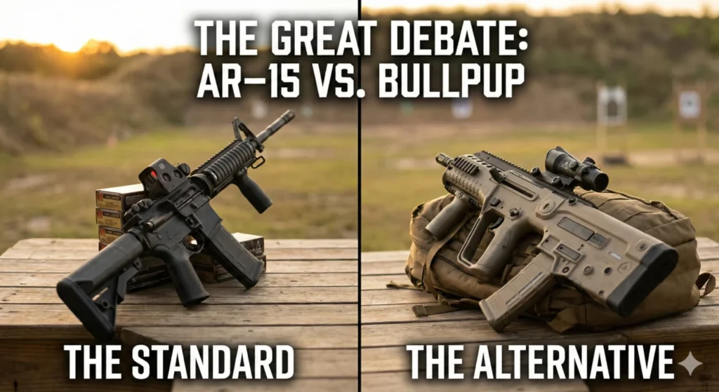 The Great Debate – AR15 vs Bullpup