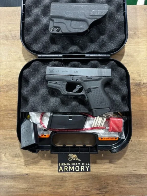 SOLD!!! EDC Package: Glock 43 9mm w/ Crimson Trace Laser