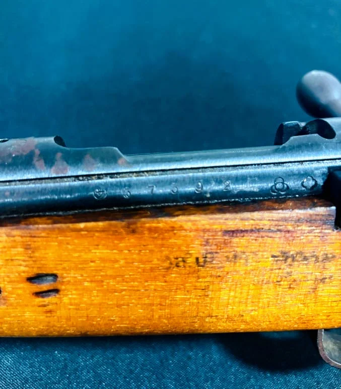 WWII Collectible: Arisaka Type 99 (Kokura Series 24) – 7.7x58mm (99% Mum) w/ Two Matching Kokura Bayonets