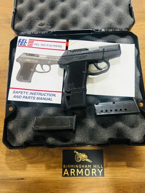 SOLD!!! Ultra-Concealable EDC Setup: Kel-Tec P-32 (.32 ACP) w/ Original Case & 3 Mags