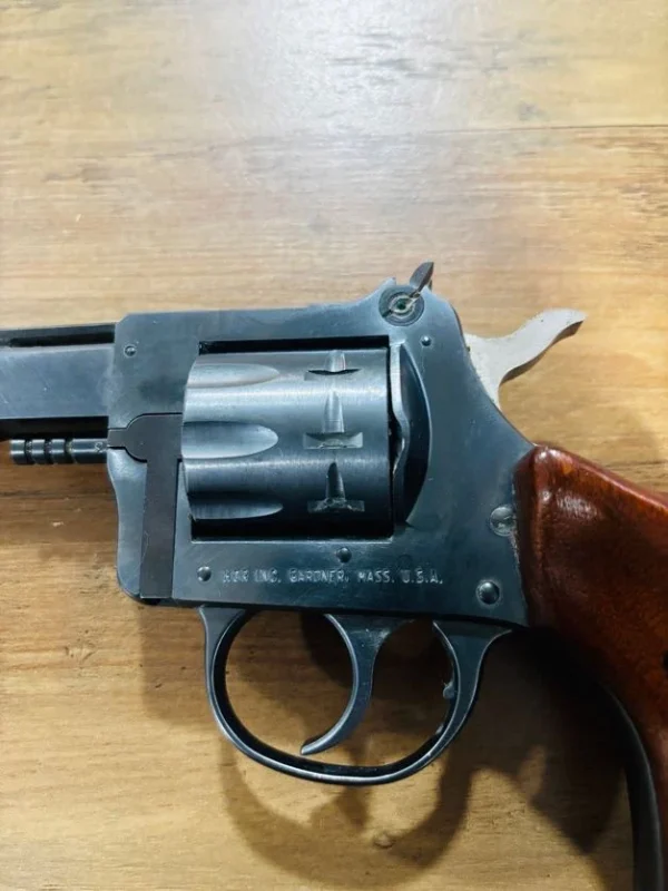 SOLD!!! Vintage 9-Shot Target Plinker: H&R Model 939 “Ultra Sidekick” – .22 LR w/ Leather Holster
