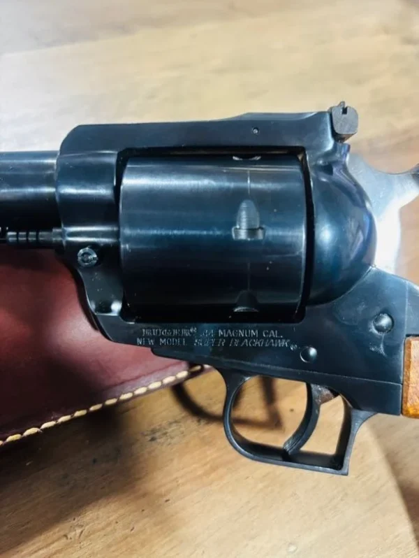 SOLD!!! Ruger New Model Blackhawk – .44 Magnum w/ Leather Holster