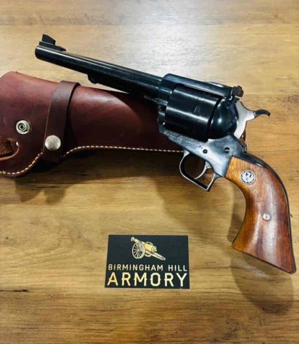 SOLD!!! Ruger New Model Blackhawk – .44 Magnum w/ Leather Holster
