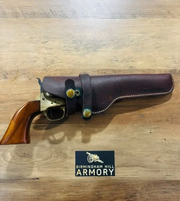 SOLD!!! Black Powder Classic: Navy Arms .44 Caliber Percussion Revolver w/ Leather Holster