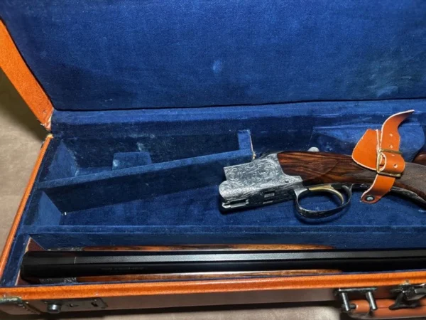 Rare 1958 Belgian Browning Superposed Grade V (Diana) 20 Gauge | Felix Funken Engraved | Original Tolex Case & Papers