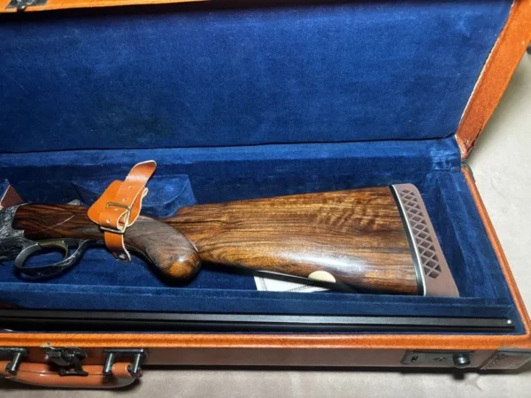 Rare 1958 Belgian Browning Superposed Grade V (Diana) 20 Gauge | Felix Funken Engraved | Original Tolex Case & Papers