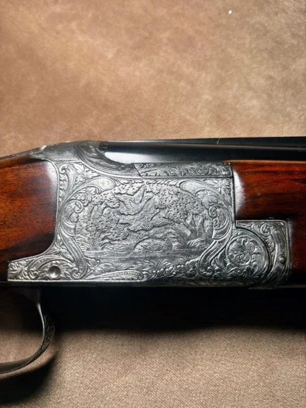 Rare 1958 Belgian Browning Superposed Grade V (Diana) 20 Gauge | Felix Funken Engraved | Original Tolex Case & Papers