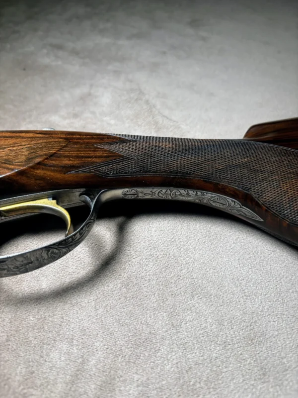 Rare 1958 Belgian Browning Superposed Grade V (Diana) 20 Gauge | Felix Funken Engraved | Original Tolex Case & Papers