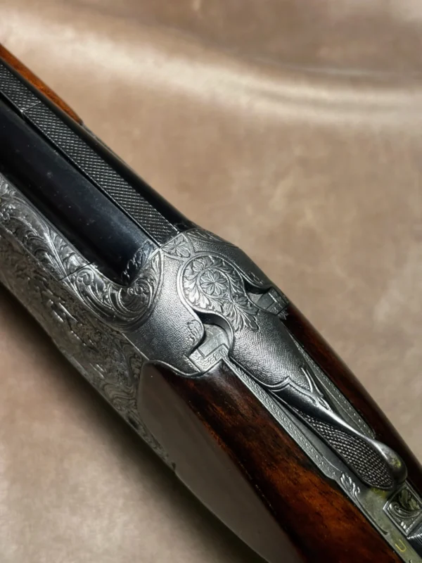 Rare 1958 Belgian Browning Superposed Grade V (Diana) 20 Gauge | Felix Funken Engraved | Original Tolex Case & Papers