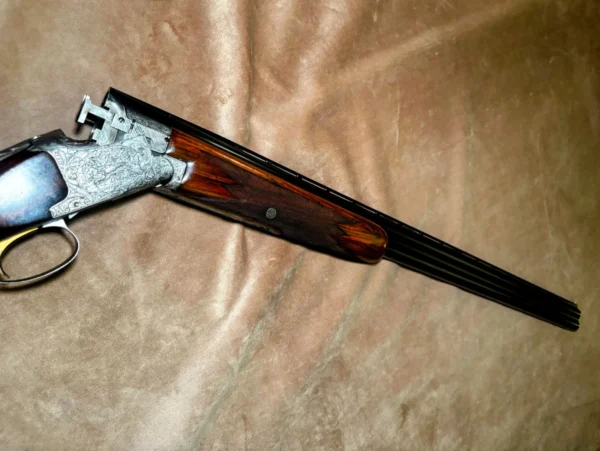 Rare 1958 Belgian Browning Superposed Grade V (Diana) 20 Gauge | Felix Funken Engraved | Original Tolex Case & Papers