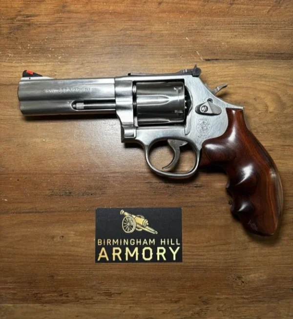 SOLD!!! S&W Model 686-6 4″ .357 Mag | Complete Range Day Package | Wood & Synthetic Grips | Holsters & Speedloaders