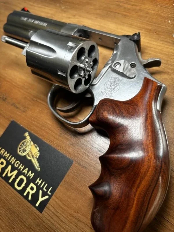 SOLD!!! S&W Model 686-6 4″ .357 Mag | Complete Range Day Package | Wood & Synthetic Grips | Holsters & Speedloaders