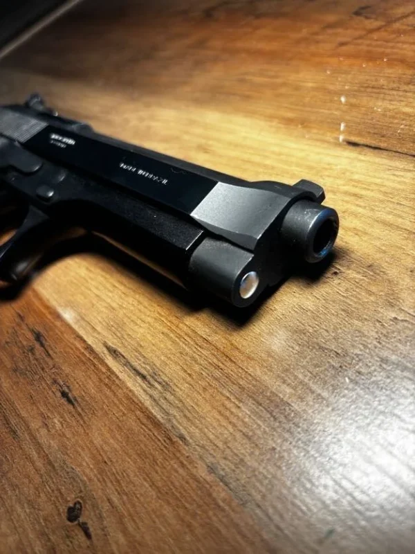 Used Taurus PT-99 9mm Stainless/Blued | Adjustable Target Sights | Original Box & Paperwork | Pachmayr Rubber Grips | Excellent Condition
