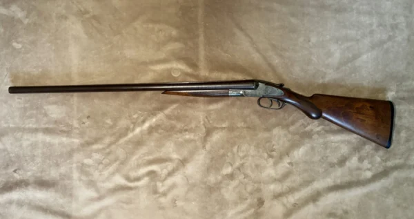 Vintage Batavia Leader 12 Ga Side-by-Side Shotgun | Damascus Steel Barrels