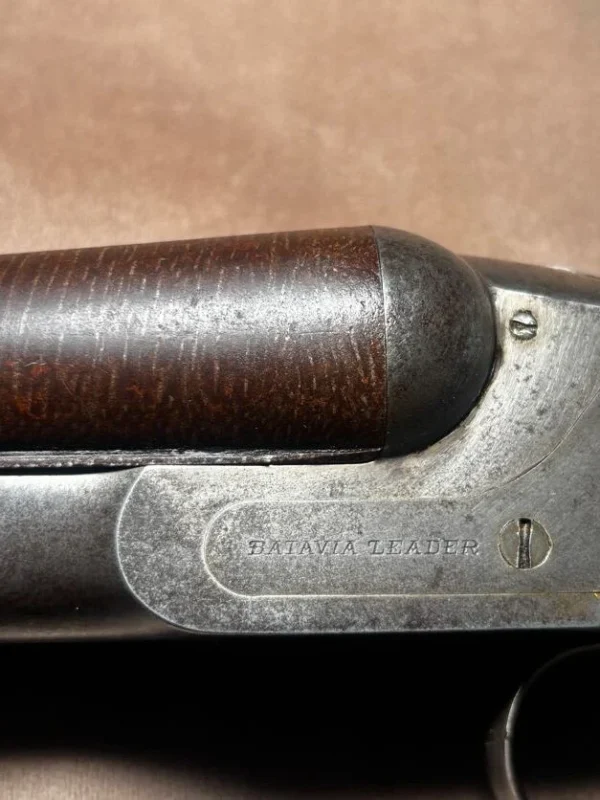 Vintage Batavia Leader 12 Ga Side-by-Side Shotgun | Damascus Steel Barrels