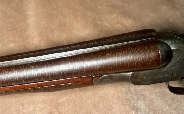 Vintage Batavia Leader 12 Ga Side-by-Side Shotgun | Damascus Steel Barrels