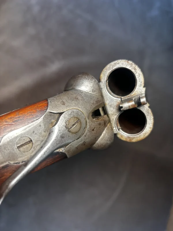 Vintage Batavia Leader 12 Ga Side-by-Side Shotgun | Damascus Steel Barrels