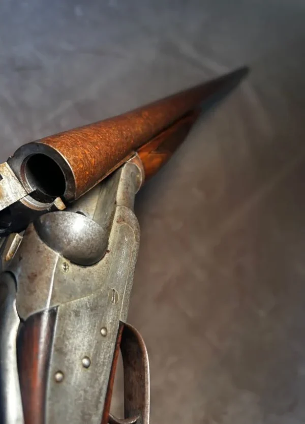 Vintage Batavia Leader 12 Ga Side-by-Side Shotgun | Damascus Steel Barrels