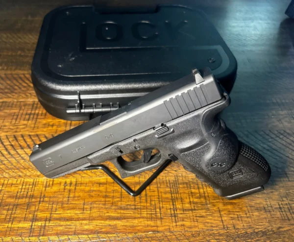 Glock 17 Gen 4 9mm | Crimson Trace LaserGrip | Blackhawk OWB Holster | Factory Box & Papers | Two 17-RD Mags