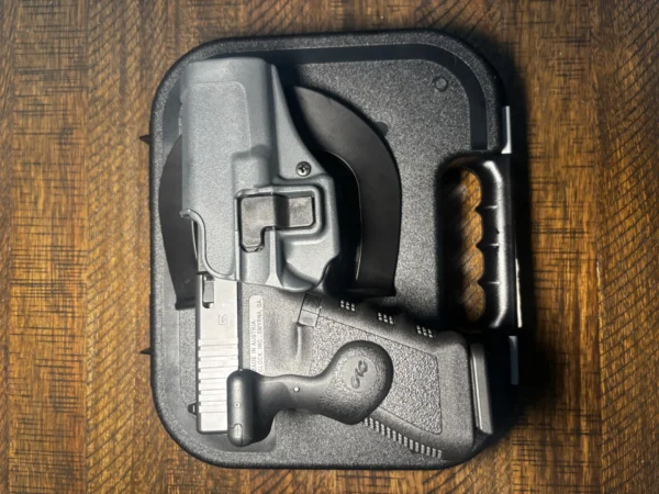 Glock 17 Gen 4 9mm | Crimson Trace LaserGrip | Blackhawk OWB Holster | Factory Box & Papers | Two 17-RD Mags