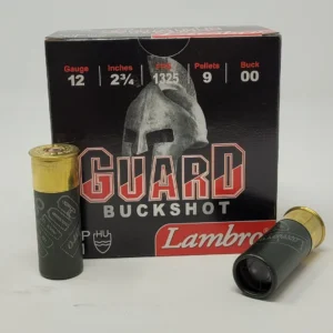 Lambro 12 Gauge Ammunition LAM12BUCK 2-3/4" 9 Pellet 00 Buckshot 1325fps 25 Rounds