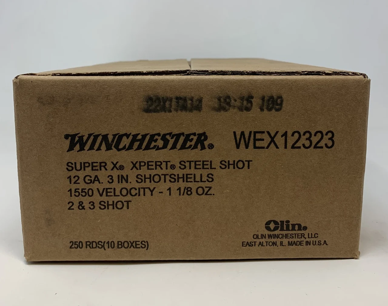 Winchester 12 Gauge Ammunition WEX12312CASE 3" 1-1/8 oz #2&3 Steel Shot CASE 250 Rounds