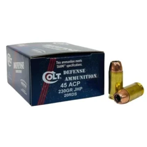 Double Tap Colt Defense Ammunition .45 Auto JHP 755 fps 20/ct