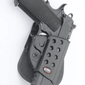 Fobus Evolution Series Paddle Holster For Springfield 1911 w/ Rail in Black Right Hand