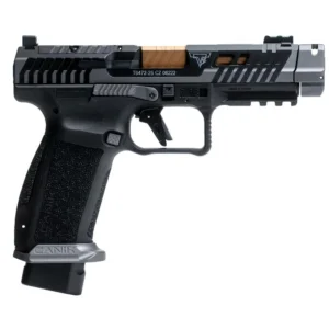 DEMO Canik TTI Combat Handgun 9mm Luger 18rd Magazine 4.6" Ported Gold Barrel Smoke