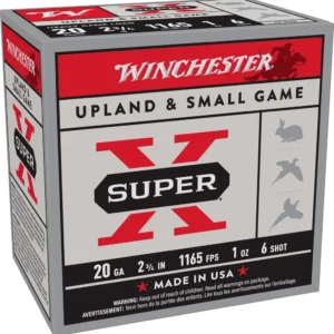 WINCHESTER SUPER X UPLAND HVY 20G 2-3/4" #6 25RD BX 250RD CS