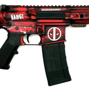 ZEUS ARMS AETHER DEADPOOL 5.56 PISTOL 7.5" RED/BLK SBA3 BRACE 1-30RD MAG