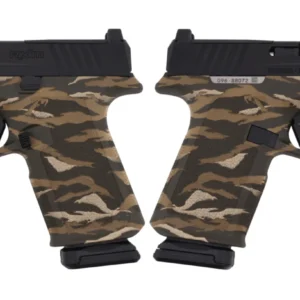 RUGER RXM THREADED 9MM PISTOL 4.5" BBL OD GREEN TIGER STRIPE MAGPUL EHG, O.R. 2-15RD MAGS