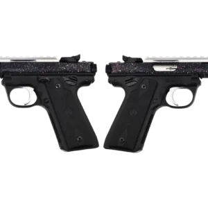 RUGER MARK IV 22/45 22LR PISTOL 4.4" T.B. SPLATTER 2-10RD MAGS