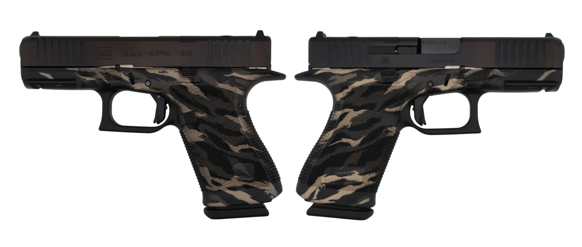 GLOCK 19 GEN6 ORS 9MM PISTOL TIGER STRIPE 4" FXD COMM 3-15RD MAGS
