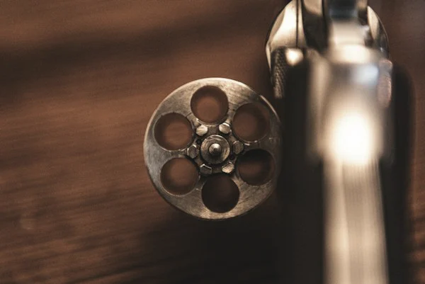 Revolver cylinder close-up