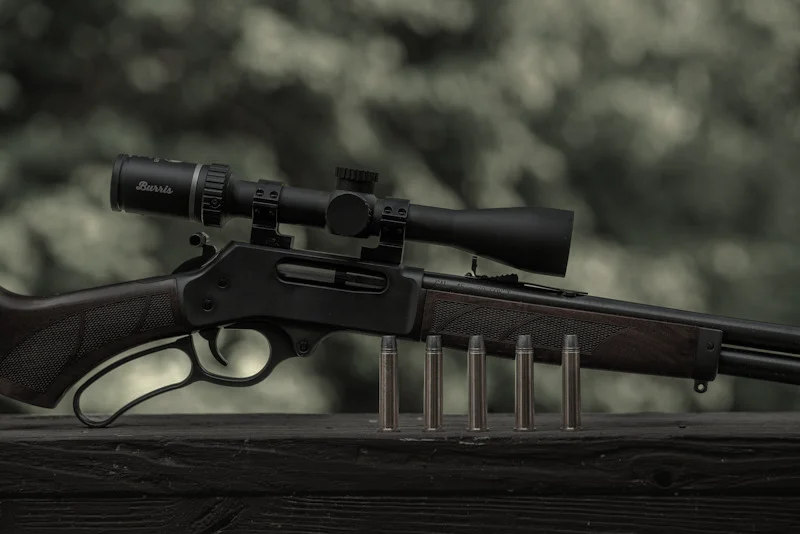 Scoped lever-action rifle